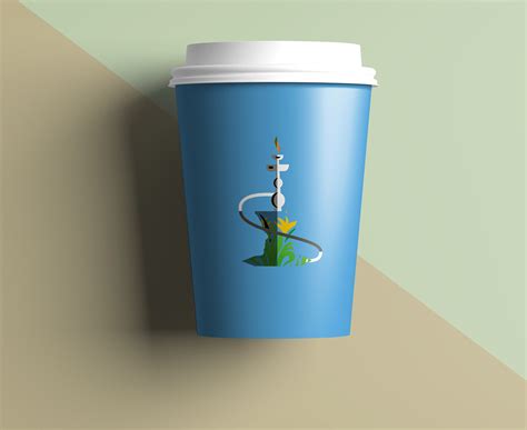 cup logo mockup on Behance