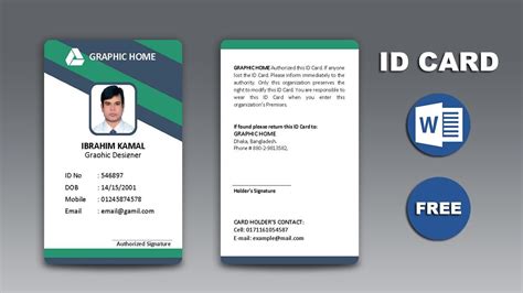 Employee Card Template Word – Cardtemplate.my.id