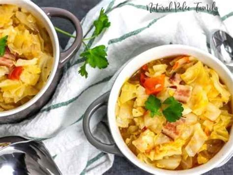 Hearty Cabbage Bacon Soup - Natural Paleo Family