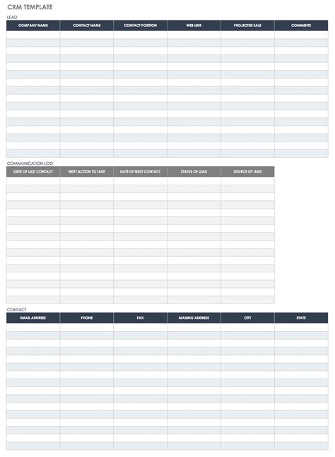 Free Excel Crm Template