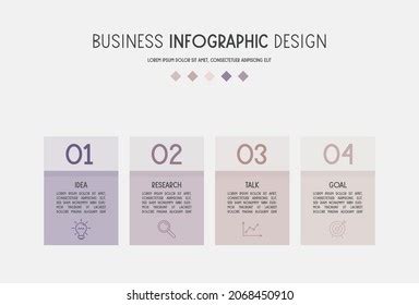 Horizontal Infographic Design Template Icons Five Stock Vector (Royalty Free) 1619066173 ...