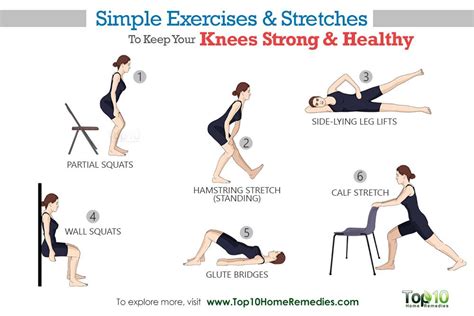 10 Simple Exercises and Stretches to Keep Your Knees Strong and Healthy | Top 10 Home Remedies