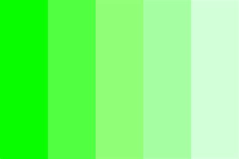 Bright To Light Green Color Palette