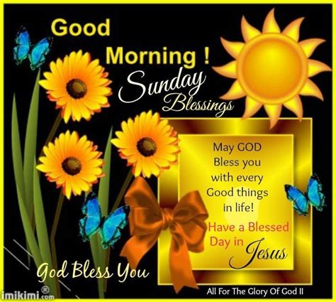 Good Morning-Sunday Blessings - Good Morning Wishes & Images