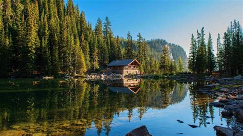 Lake Cabin Forest Wallpapers - Wallpaper Cave