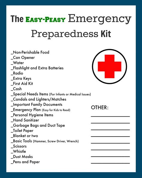 Emergency-Disaster-Evacuation-Kit-Checklist - The Creek Line House