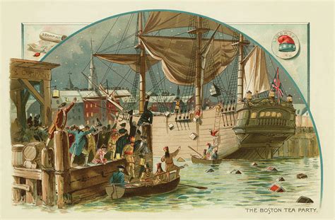 The Boston Tea Party Painting by Unknown