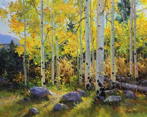 Aspen Tree Painting Original Canvas Art Aspens Large Modern - Etsy | Aspen trees painting, Tree ...