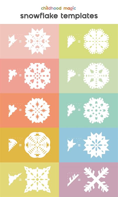 Paper Snowflake Templates Printable For Kids