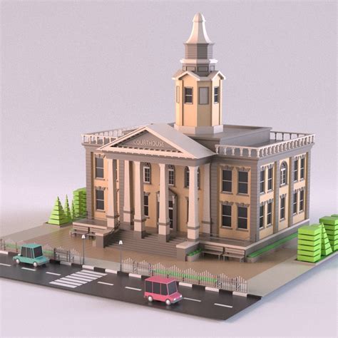 3D courthouse 01 - TurboSquid 1458657