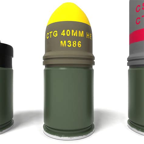 m79 grenade launcher ammo 3d c4d