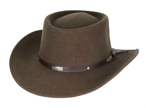 Cowboy Gambler the UNFORGIVEN Wool Felt Western Feather Men's Hat Brown | eBay