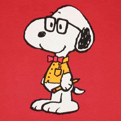 Snoopy Geeky Red Shirt