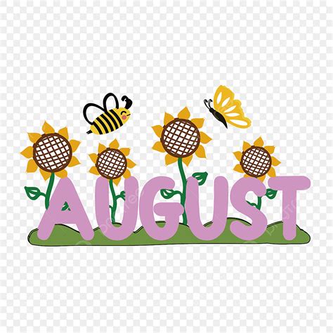 August Calendar Clip Art