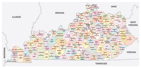 Kentucky Counties Map