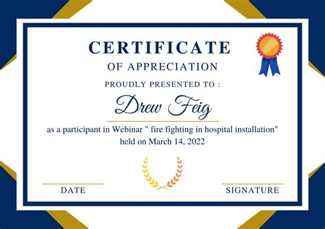 Microsoft Word Firefighting Certificate Template - Free Word Template