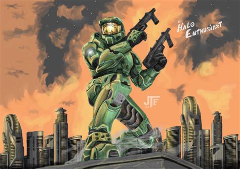 Classic Halo 2 Cover Art by "TheHaloEnthusiast" : r/halo