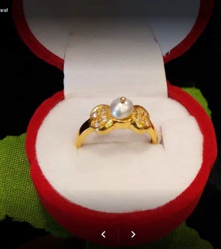 Male Pearl Gold Ring at best price in Pune | ID: 2849501280348