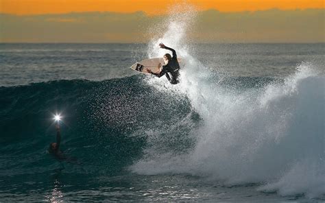 Surfing Sunset Beach Tampa Florida USA