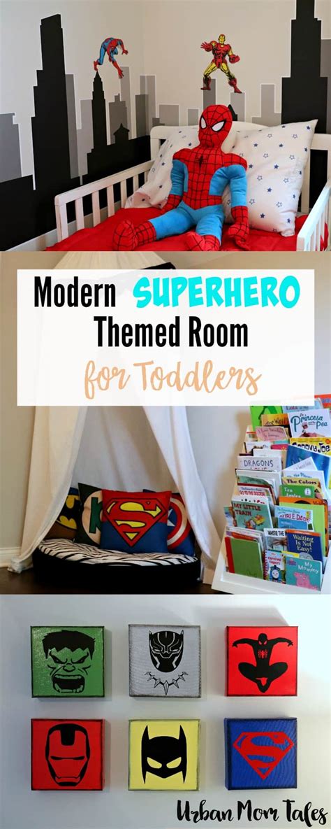 Modern Superhero Themed Room for Toddlers · Urban Mom Tales