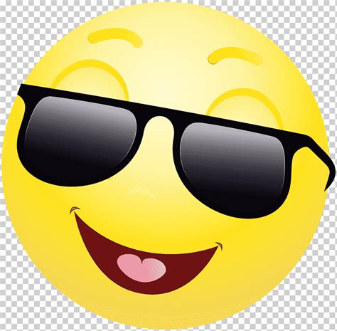 Cara feliz Emoji, Emoticon, Smiley, Guiño, Etiqueta engomada, Señal del pulgar, Gafas de sol png ...