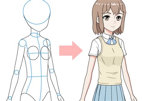 How to Draw an Anime School Girl in 6 Steps - AnimeOutline