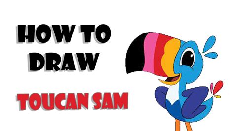 How to Draw Toucan Sam | Froot Loops | Cereal Mascots - YouTube