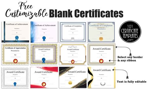 Free Printable Certificate Border Templates