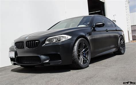 Matte Black BMW F10 M5 Gets Vorsteiner Flow Forged Wheels