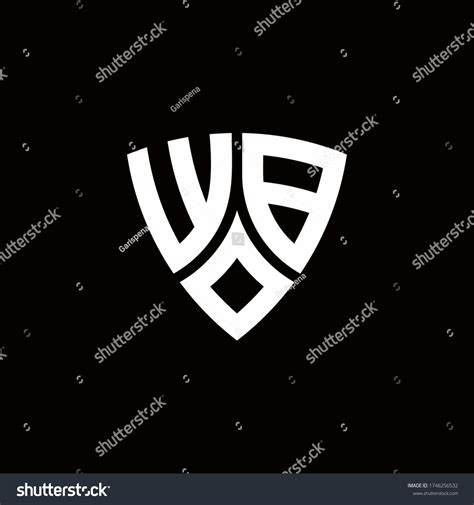 Wb Monogram Logo Modern Shield Style Stock Vector (Royalty Free) 1746256532 | Shutterstock