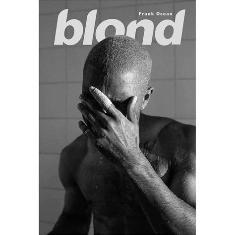 Frank Ocean Poster Blond - Music Poster | Frank ocean, Black and white picture wall, Black and ...