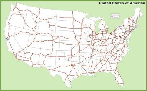 Map Of Usa Highways Interstate – Topographic Map of Usa with States