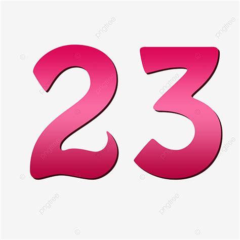 Number 23 Clipart Transparent PNG Hd, Number 23, 23, Number, Arractive Number PNG Image For Free ...