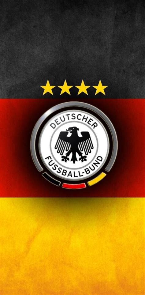 Download Germany National Football Team Flag Logo Wallpaper | Wallpapers.com