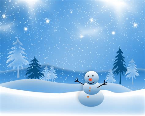 Winter Snowman Wallpaper - WallpaperSafari