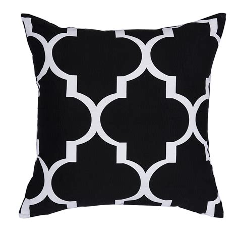 High Quality Printed Geometric Cushions Decorative Throw Pillow Black and White Cushion ...