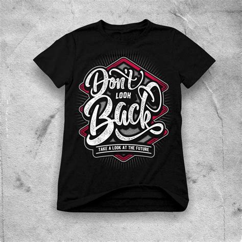 don’t look back buy t shirt design - Buy t-shirt designs