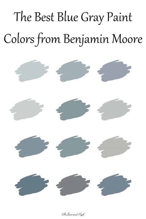 Best Blue Gray Paint Colors from Benjamin Moore