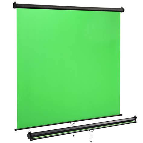 Buy Instahibit Portable Pull Down Retractable Green Screen Backdrop 82 x 73 Wall Mounted Ceiling ...