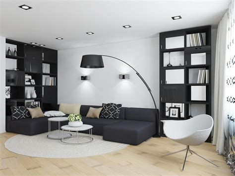 17 Stylish & Modern Black and White Living Room Ideas - Aspect Wall Art