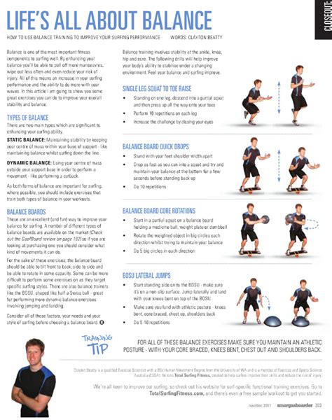 Exercises For Seniors: Balance Exercises For Seniors Handout