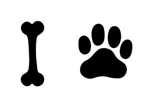 Dog Bone Silhouette - Cliparts.co