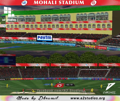 VIVO IPL 2019 Mohali Stadium for EA Sports Cricket 07 - MEGA Cricket Studio - EA Cricket 2023 ...