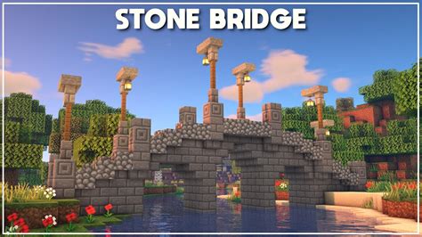 Minecraft: How to Build a Stone Bridge [Tutorial] 2020 - YouTube