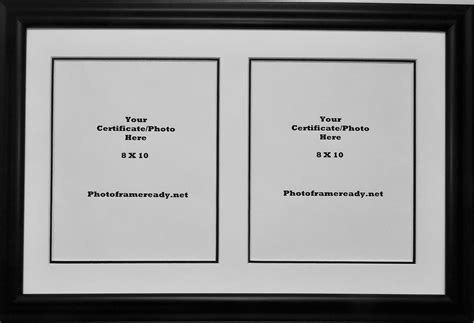 Graduation University Double 8x10 certificates, documents or photo openings frame black and ...