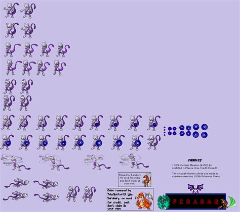 Mewtwo Sprite sheet small by scott910 on DeviantArt