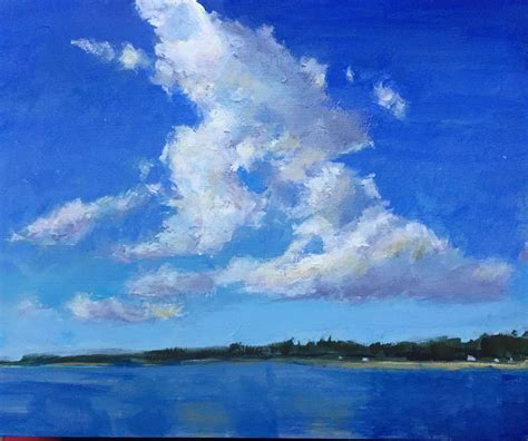 Kelley MacDonald's Paintings: Summer Skies, 8x10 inch Acrylic painting by Kelley MacDonald