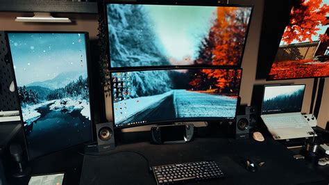 This multi-monitor gaming PC setup has all the screens