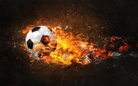 Soccer Ball On Fire Wallpapers on WallpaperDog