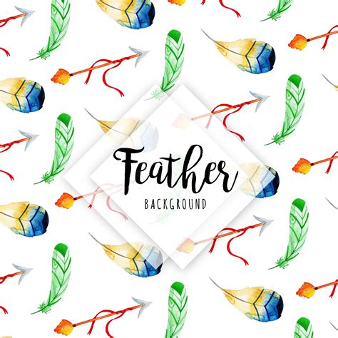 Premium Vector | Watercolor feathers backgrounds